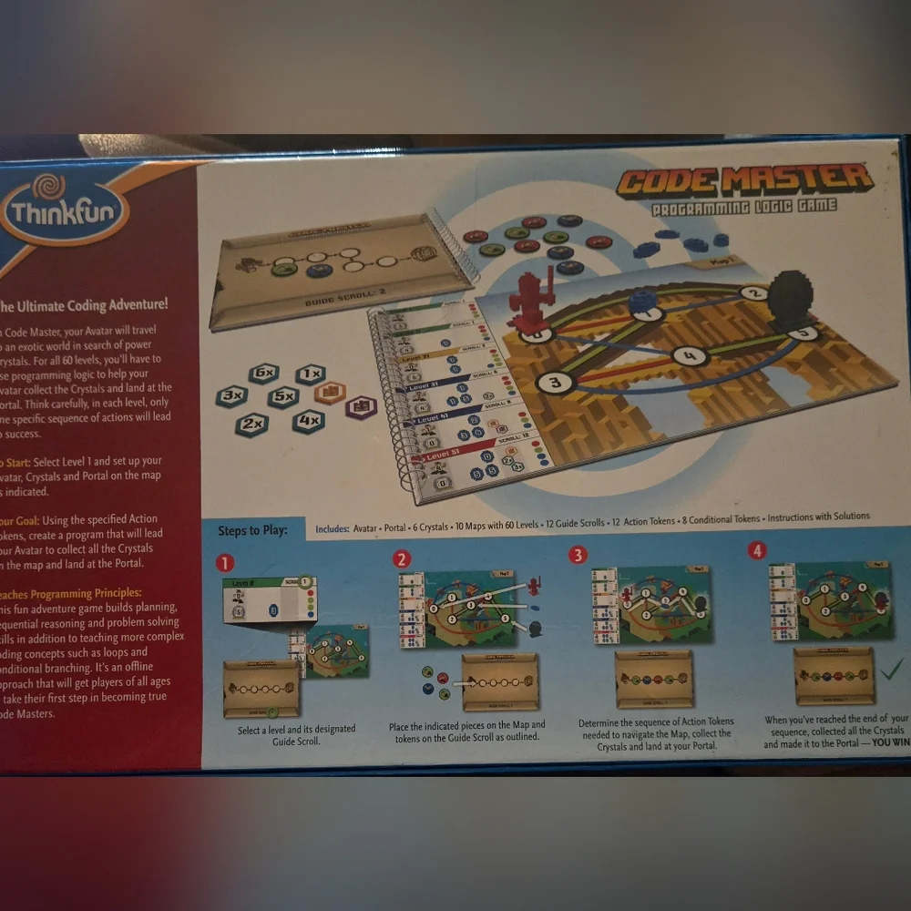 Pre-Owned Code Master Programming Logic Game by Thinkfun - Picture 2 of 5